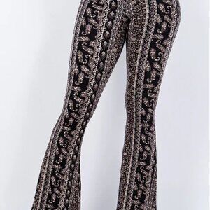 NEW W/O TAGS - Bear Dance Boho Paisley Skinny Brushed Pants – Size Small